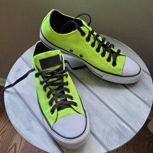 Converse All Star Chuck Shoes Neon Yellow Green Volt Womens Size 11 (153919F)